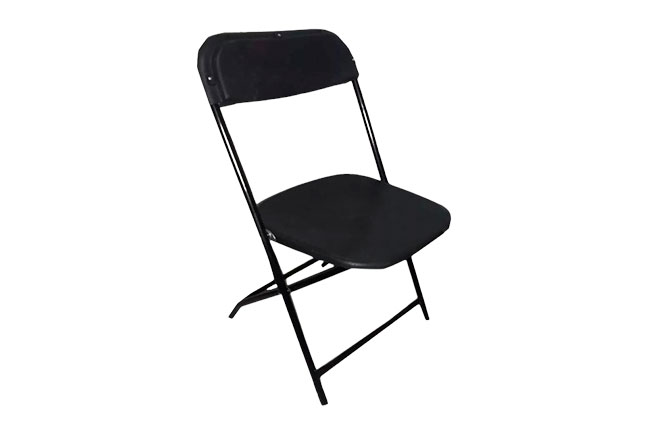 SILLA PLEGABLE EN NEGO CALIBRE 16