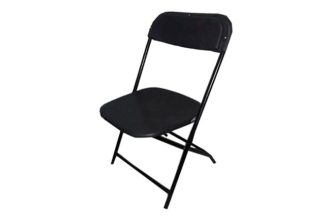 SILLA PLEGABLE EN NEGO CALIBRE 18