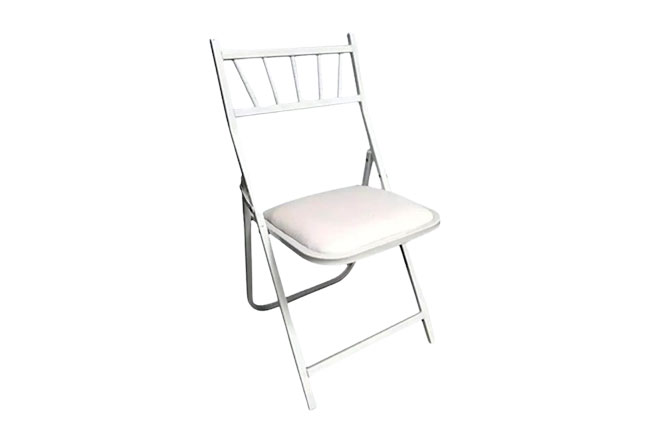 SILLAS PLEGABLES TIFFANY ACOJINADA BLANCA